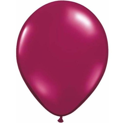 Qualatex Jewel Sparkling Burgandy Latex Balloon