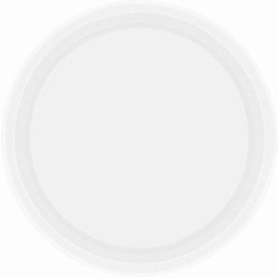 Paper Plate Round  White