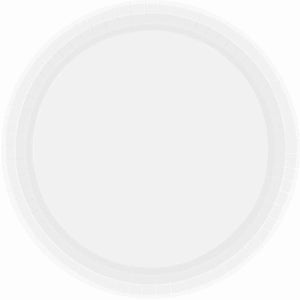 Paper Plate Round  White