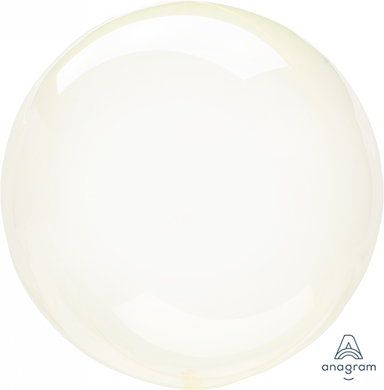 Crystal Clearz 50CM Yellow Balloon