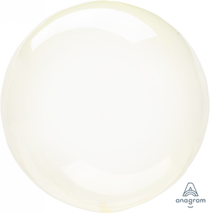 Crystal Clearz 50CM Yellow Balloon