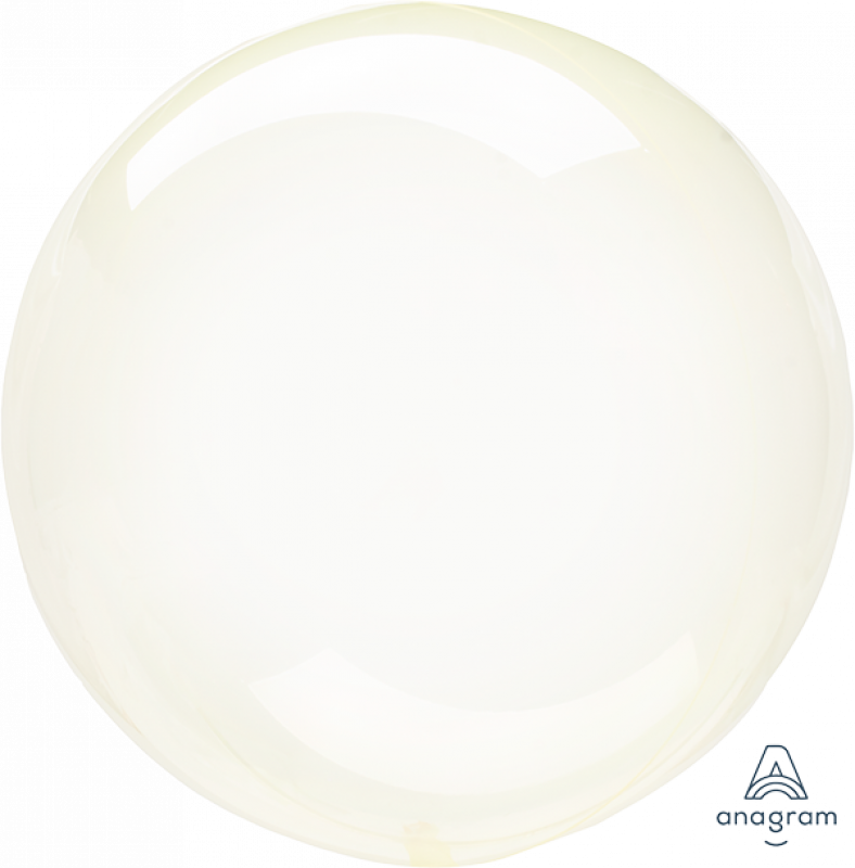 Crystal Clearz 50CM Yellow Balloon