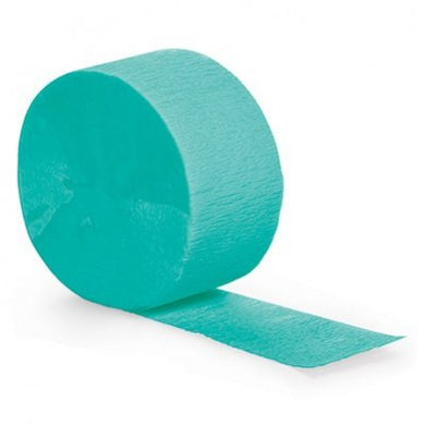 CC Crepe Streamer Teal Lagoon